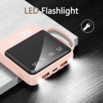 Chargeur de téléphone portable 10000mah avec câbles et lampe de poche intégrés, batterie externe, compatible ... Chargeur de téléphone portable 10000mah avec câbles et lampe de poche intégrés, batterie externe, compatible ...