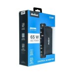 Chargeur universel pour ordinateur portable rebel 10 adaptateurs 65w 18 - 20v compaq, asus, acer, hp, ...