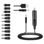 Chargeur universel de voiture 12v (max 10a) + cble d'alimentation 5v dc, avec 11 connecteurs pour lecteur ...
