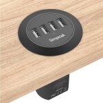 Chargeur usb 30w 4 - ports prise usb chargeurs de bureau adaptateur usb universel avec cble d'alimentation ...