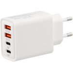 Chargeur usb c, 4 - port multiple charge usb, 18w prise usb rapide, multi secteur double port pd + qc ... Chargeur usb c, 4 - port multiple charge usb, 18w prise usb rapide, multi secteur double port pd + qc ...