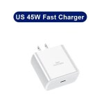Chargeur usb c pd 45w, charge rapide pour samsung galaxy s24 s23 ultra note 10 plus, c�ble usb c type ...