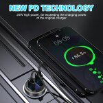 Chargeur voiture usb c pd 20w &qc 3. 0, 2 ports allume cigare usb c, chargeur allume avec led voltmètre, ... Chargeur voiture usb c pd 20w &qc 3. 0, 2 ports allume cigare usb c, chargeur allume avec led voltmètre, ...