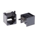 Chaud! prise femelle rj45, 10 pi�ces / lot, tout en plastique, sans lampe, interface r�seau, c�ble 8p8c ...
