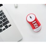 Chaussures en toile sans fil en forme de souris optique, mini souris 3d usb 1200 dpi, pour ordinateur ...