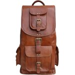 Checarzhn - - no1 - indiana jones sac a dos en cuir pour ordinateur portable marron, marron, 21