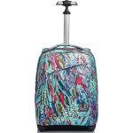 Checarzhn - - no1 - sac a dos a roulettes, abstract jungle, sac a livres a roulettes, 2 en 1, sac a dos ...