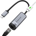 Cheng - adaptateur usb c thunderbolt 3 vers ethernet gigabit rj45 1000 + pd 100w, hub type c rseau - ...