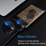 Cheng - botier externe 2. 5 pouces disque, usb 3. 0 botier disque dur externe pour 2. 5 pouces sata ...