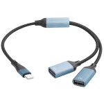 Cheng - cble sparateur usb c en y cble usb c mle vers usb a femelle 2. 0 cble usb c otg tress en ...