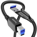 Cheng - cble usb 3. 0 a mle vers b mle, 2 m usb de type a vers b en nylon, compatible avec station ...