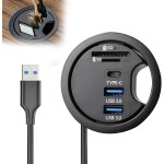 Cheng - hub usb 3. 0 avec lecteur de carte sd / tf, 60 mm, station d'accueil avec ports type - c et 2 ...