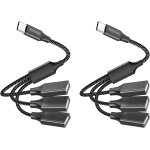 Cheng - séparateur usb c, convertisseur usb c mâle vers 3 usb a femelles, adaptateur type c y câble d'alimenta ... Cheng - séparateur usb c, convertisseur usb c mâle vers 3 usb a femelles, adaptateur type c y câble d'alimenta ...