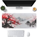 Cheng - tapis de souris gamer, tapis de souris xxl blanc 900x400, tapis de souris manga, base antidrapante ...