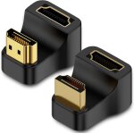 Chenquansarl - lot de 2 connecteurs couds hdmi 2. 1 - adaptateur hdmi u - connecteur coud en u - mini ...