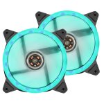 Chenquansarl - lot de 2 ventilateurs de botier silencieux a led bleues, ventilateurs d'ordinateur de ...