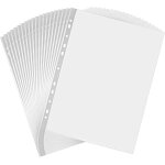 Chenquansarl - lot de 200 pochettes perfores transparentes a4, 0, 08 mm, format a4, extra rsistantes ...