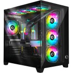 Chenquansarl - - (2024 nouveau) boitier pc gamer cl - 242 - pwm argb grand tour atx, micro - atx et itx ...