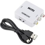 Chenquansarl - adaptateur hdmi vers av, 1080p hdmi vers av, hdmi vers 3rca, convertisseur hdmi vers rca ...