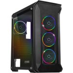 Chenquansarl - - boitier pc gamer darkwitcher - argb moyenne tour atx - faade mtal mesh et paroi latrale ...