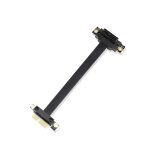Chenquansarl - cble d'extension pci express 3. 0 1 x 180 degrs horizontal pcie 1 x mle vers 90 degrs ...