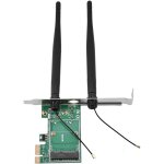 Chenquansarl - carte controleur pci - e, carte adaptateur mini pci - e vers pci - e avec 2 antennes externes ...