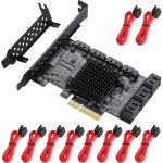 Chenquansarl - carte pcie 4x sata 10 ports, carte pcie 6gbps sata 3. 0 adaptateur contrleur - carte ...