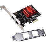 Chenquansarl - carte rseau gigabit pcie a deux ports adaptateur ethernet gigabit pci express avec intel ...