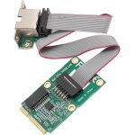 Chenquansarl - carte rseau mini pci e, carte ethernet gigabit a broches courbes 1000 / 100 / 10 mbps ...