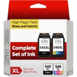 Chenquansarl - cartouche 545 - 546, cartouche encre 545 et 546 xl remplacement pour encre canon 545 546, ... Chenquansarl - cartouche 545 - 546, cartouche encre 545 et 546 xl remplacement pour encre canon 545 546, ...