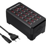 Chenquansarl - chargeur usb multiple, 20 ports desktop usb a hub alimentation, 100w multi chargeur, compatible ...