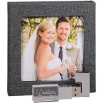 Chenquansarl - cl usb cristal avec bote thme de mariage - design elgant avec gravure de mariage design ...