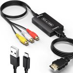 Chenquansarl - convertisseur rca vers hdmi, adaptateur rca vers hdmi, 720p / 1080p adaptateur av to hdmi ...