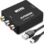 Chenquansarl - convertisseur rca vers hdmi, adaptateur av vers hdmi, convertisseur vido audio composite ...