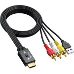 Chenquansarl - convertisseur rca vers hdmi av vers hdmi 720p / 1080p câble rca mâle pr mâle mini adaptateur ... Chenquansarl - convertisseur rca vers hdmi av vers hdmi 720p / 1080p câble rca mâle pr mâle mini adaptateur ...