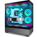 Chenquansarl - f1 boitier pc - pré - equipé de 5 ventilateurs pwm argb, boitier pc de jeu atx mid - tower, ... Chenquansarl - f1 boitier pc - pré - equipé de 5 ventilateurs pwm argb, boitier pc de jeu atx mid - tower, ...