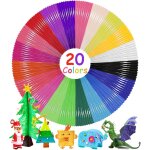 Chenquansarl - filament stylo 3d recharge stylo 3d 1, 75mm 20 couleurs 10m chacun 1, 75mm recharge 3d ...
