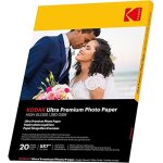 Chenquansarl - kodak ultra premium photo paper - papier photo brillant, pack de 20 feuilles, format 13x18 ...