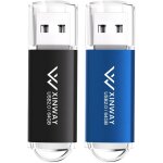 Chenquansarl - memory stick lot de 2 cls usb flash 64 go ¿ stockage de donnes ¿ 64 go ¿ bleu noir ...