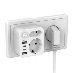 Chenquansarl - multipr avec 4 blocs d'alimentation, pr s avec usb c, multipr pour pr usb, 2 adaptateurs ...
