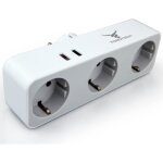Chenquansarl - multipr usb 5 en 1 - pr multiple murale - 3 pr s 2 pr s hub usb - maison voyage tlphones ...