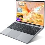 Chenquansarl - ordinateur portable 15, 6 pouces avec office 365, 16go ram 512go ssd celeron n95, pc portable ...