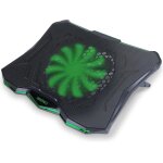 Chenquansarl - support refroidisseur pc portable, plaque de refroidissement de 1 ventilateurs avec led ...