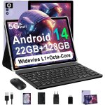 Chenquansarl - tablette android 14 tablette 10 pouces, 22goram + 128go rom (1to tf), widevine l1 8000mah ...