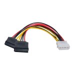Chenyang ide vers double sata ii 15p y splitter 10cm disque dur alimentation cable extension