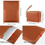 Chicslick - 15 - 16  housse pour ordinateur portable avec support font pour laptop, pu cuir ordinateur ...