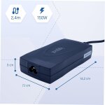 Chicslick - - chargeur pour ordinateur portable 150 w. - 6 connecteurs cc, compatible avec les ordinateurs ... Chicslick - - chargeur pour ordinateur portable 150 w. - 6 connecteurs cc, compatible avec les ordinateurs ...