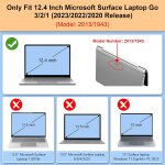 Chicslick - coque compatible avec microsoft surface laptop go 3 / 2 / 1 12. 4 pouces (2023 / 2022 / 2020, ...