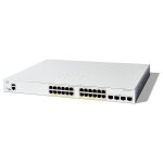 Cisco catalyst 1300 - 24fp - 4x - commutateur - c3 - g�r� - 24 x 10 / 100 / 1000 (poe + ) + 4 x 10 gigabit ...