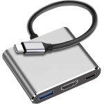 Civv - adaptateur multiport usb c vers hdmi, ports hdmi 4k & usb 3. 0, port de charge rapide usb c pd100w, ... Civv - adaptateur multiport usb c vers hdmi, ports hdmi 4k & usb 3. 0, port de charge rapide usb c pd100w, ...